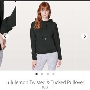 Lululemon Twisted & Tucked Pullover black size 6